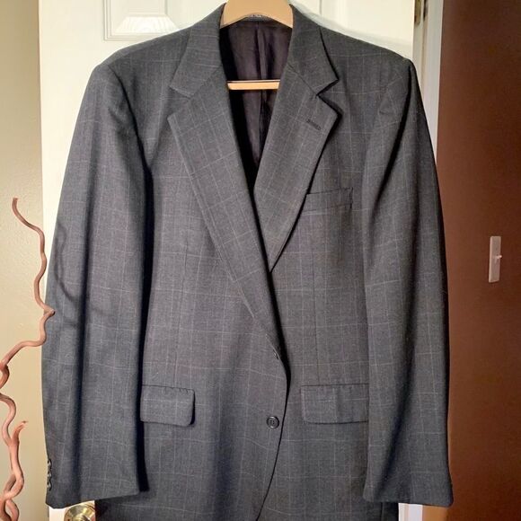 Gray Stanley Blacker Sports Coat 44R - Picture 1 of 5